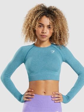 Gymshark Teal Blue Vital Crop Top